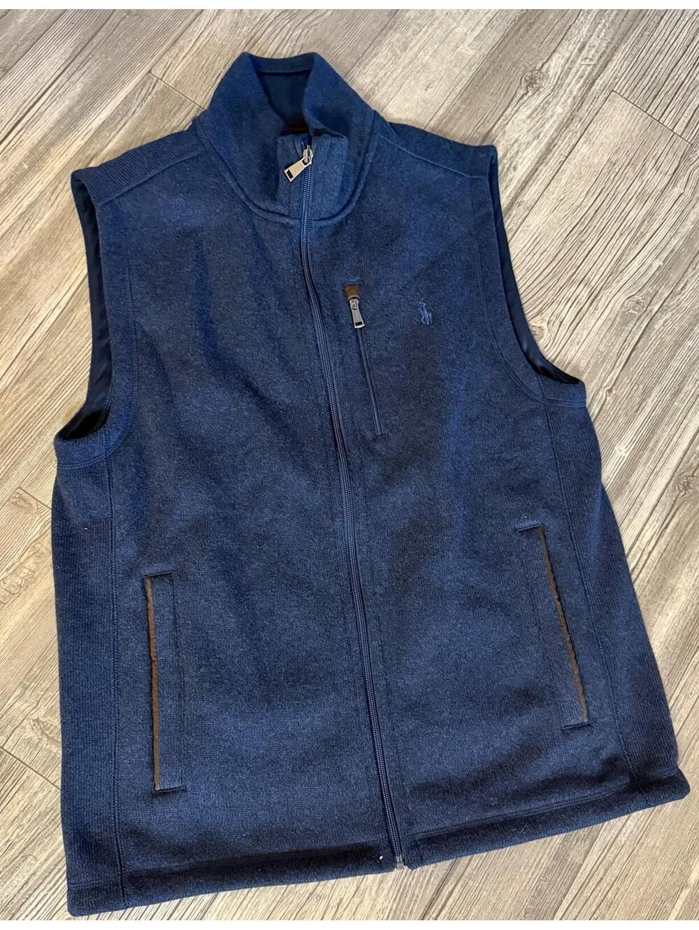polo ralph lauren fleece vest sz medium